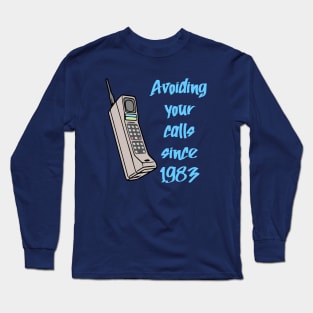 80s/90s Mobile Cell Phone Long Sleeve T-Shirt